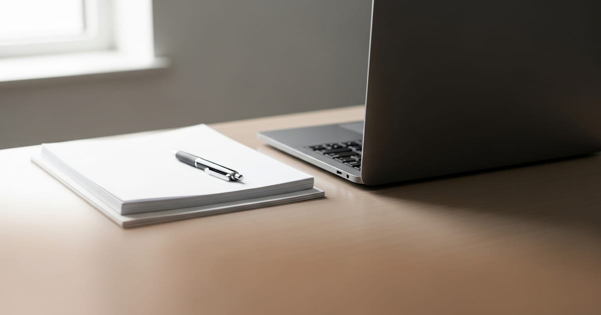 Mesa de trabalho de vendedor online com notebook e documentos financeiros
