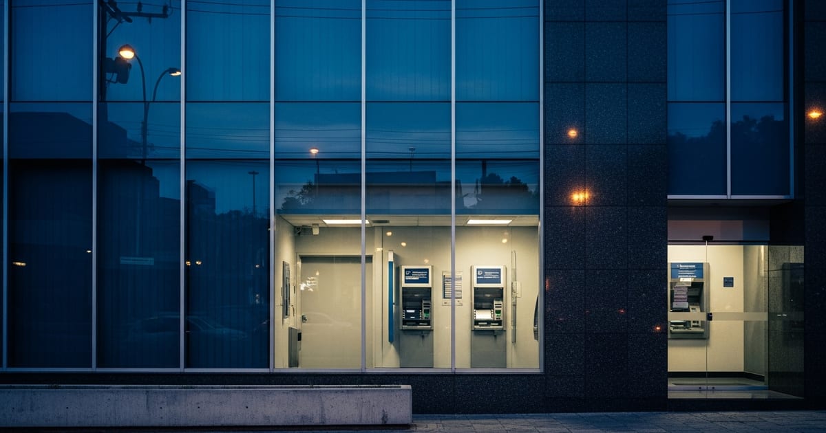 Tela de celular com aplicativo bancário e alerta de fraude bancária crime