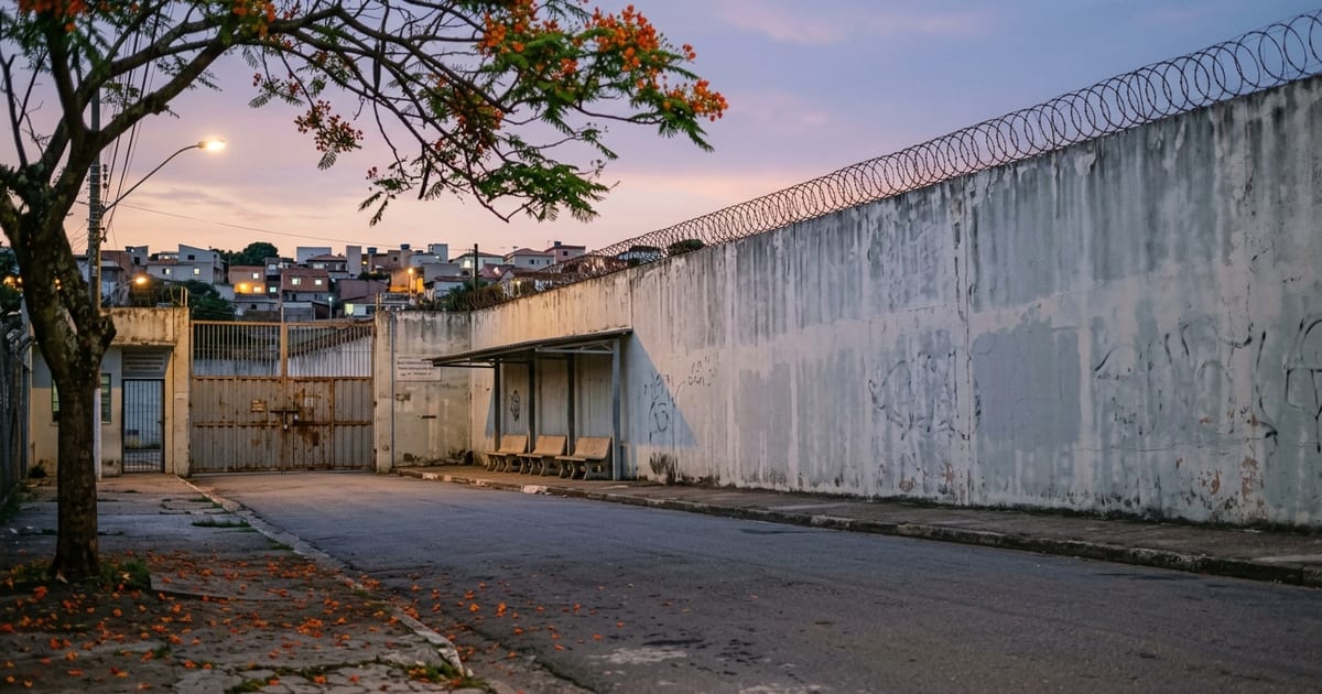Calendário de dezembro sobre a mesa ao lado de uma pasta de processo de execução penal