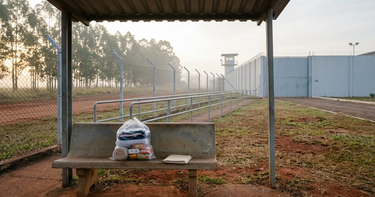 Exemplar da Lei de Execução Penal aberto sobre a mesa com marcador de página